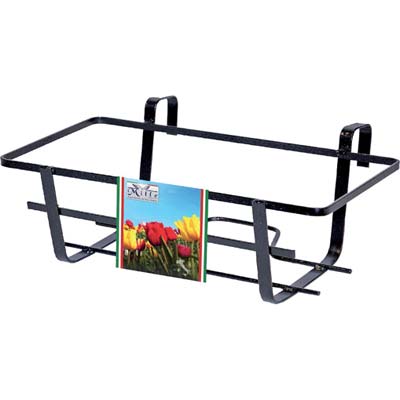 BALCONIERA GERANIO FISSA FERRO BATTUTO VERN NERO CM 60X28 H.CM 18 Immagine principale del prodotto