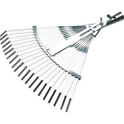 SCOPA GIARDINO A VENTAGLIO 851 AGEF ACCIAIO ZINC CM 39/48X41,5 O.CONICO MM 26 Immagine principale del prodotto