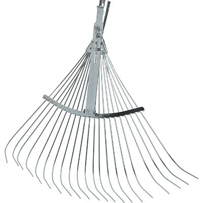 SCOPA GIARDINO A VENTAGLIO 863 AGEF ACCIAIO ZINC CM 50/63X53 O.CONICO D.TONDI MM 26
