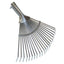 SCOPA GIARDINO A VENTAGLIO STARS ACCIAIO ZINC CM 29/48X43 O.CONICO MM 26