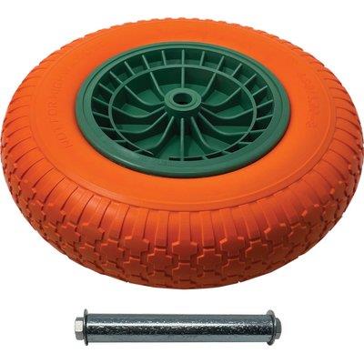 RUOTA PU ANTIFORO CARRIOLA GARDEN BIG-TWO PRIMULA 4.00X8" DISCO PP ASSE MM 20X128