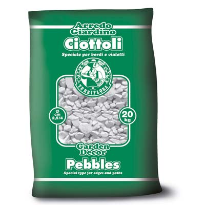 CIOTTOLO TERRIFLORA BIANCO CARRARA MM 25/40 KG 20