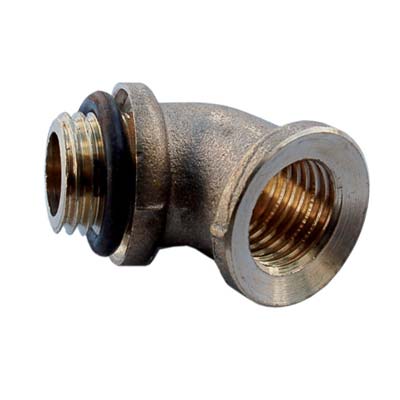 GOMITO PORTAGETTO 45° OTTONE 1/2-3/8F Immagine principale del prodotto