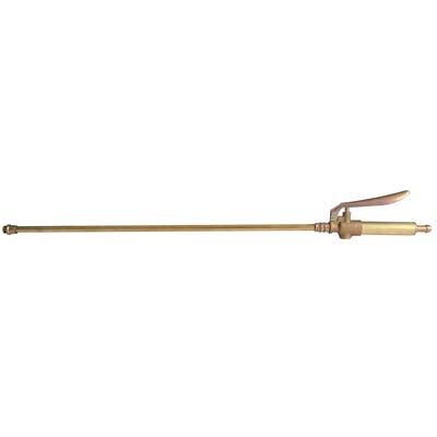 LANCIA + RUBINETTO A LEVA X POMPA STARS RAME/OTTONE MM 10 CM 50