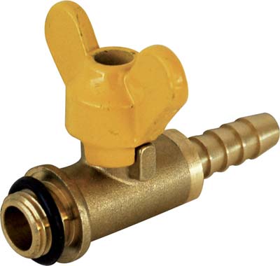 RUBINETTO A FARFALLA X LANCIA STARS OTTONE 1/4M PORTAGOMMA MM  8 Immagine principale del prodotto