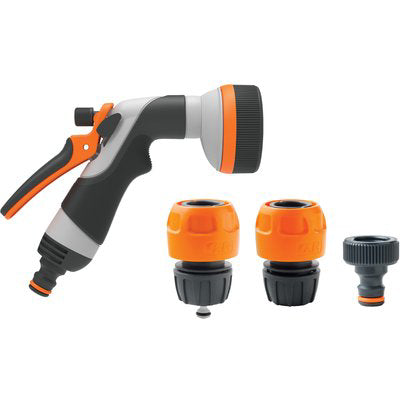 IDROPISTOLA MULTIFUNZIONE IN KIT 8 JET GF PRESA A RUBINETTO 3/4+STOP+PORTAGOMMA 8000-6926 Immagine principale del prodotto