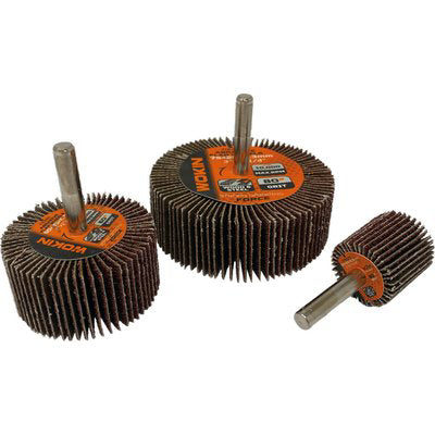 RUOTA ABRASIVA LAMELLARE 776 WOKIN MM 75X25 GRANA  80 G.MM 6 776475