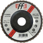 DISCO A LAMELLE RADIALI CORINDONE EFFE MM 115X22,2 GRANA  40