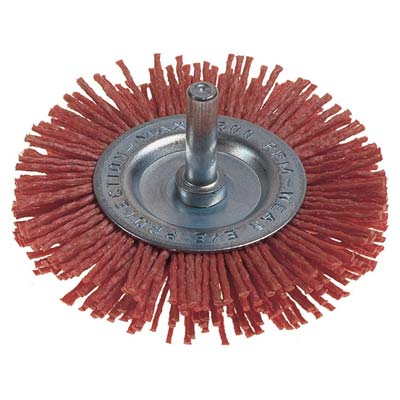 SPAZZOLA FIBRA CIRCOLARE + GAMBO PG 497.05 MM  75 GRANA  80 G.MM 6