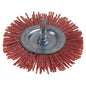 SPAZZOLA FIBRA CIRCOLARE + GAMBO PG 497.05 MM  75 GRANA  80 G.MM 6