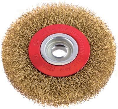 SPAZZOLA ACCIAIO CIRCOLARE + FORO PG 487.00 MM 120 F.MM 16 Immagine principale del prodotto