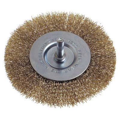 SPAZZOLA ACCIAIO CIRCOLARE + GAMBO PG 468.50 MM  40 G.MM 6X25 Immagine principale del prodotto