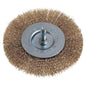 SPAZZOLA ACCIAIO CIRCOLARE + GAMBO PG 469.00 MM  50 G.MM 6X25