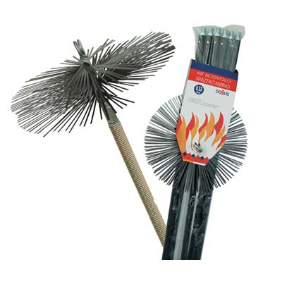 SCOVOLO ACCIAIO KIT PULIZIA CAMINO DOMUS MM 250 H.MT 8,40 Immagine principale del prodotto