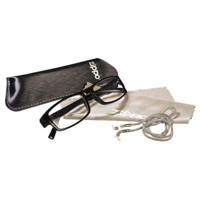 CUSTODIA OCCHIALE LETTURA ZIPPO CORDINO + PEZZA MICROFIBRA