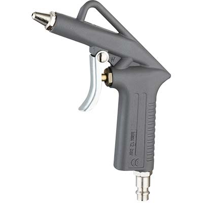 PISTOLA SOFFIAGGIO AC CORTA ATTACCO RAPIDO EFFE ALLUMINIO NICHELATO