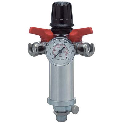 REGOLATORE PRESSIONE AC 31/A5 ANI ATTACCO 3/8M 2 USCITE +MANOMETRO +FILTRO