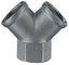 RACCORDO Y AC 32/D-E ANI 3/8FXFXF 32/E