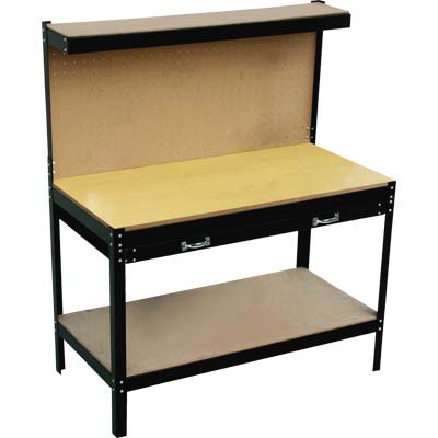 BANCO DA LAVORO EFFE PIANO MDF CM. 120X60X H 155 C/CASSETTO Immagine principale del prodotto