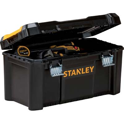 CASSETTA PORTAUTENSILI ESSENTIAL STANLEY 19" CHIUSURA METAL CM 48X25 H.CM 25 STST1-75521 Immagine principale del prodotto