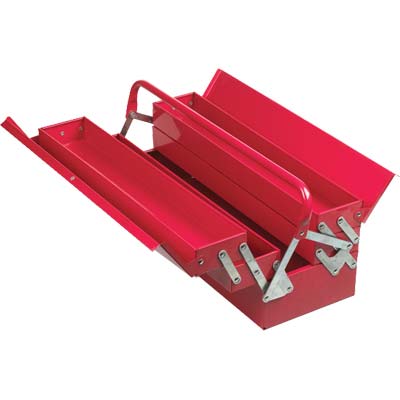 CASSETTA PORTAUTENSILI METALLICA EFFE 5 SCOMPARTI CM 53X20 H.CM 20