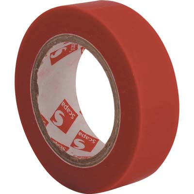 NASTRO PVC ISOLANTE SCAPA ROSSO MM 25 ML 25