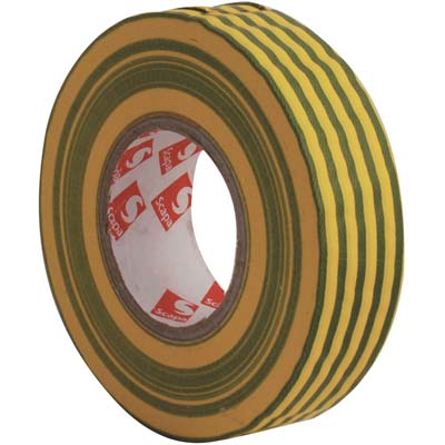 NASTRO PVC ISOLANTE SCAPA GIALLO VERDE MM 19 ML 25