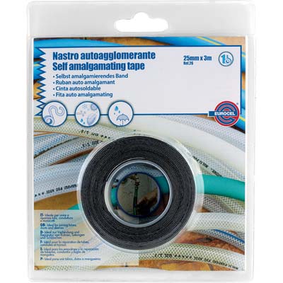 NASTRO AUTOAGGLOMERANTE EUROCEL NERO MM 25 ML 3,0 SP MM 0,75 Immagine principale del prodotto