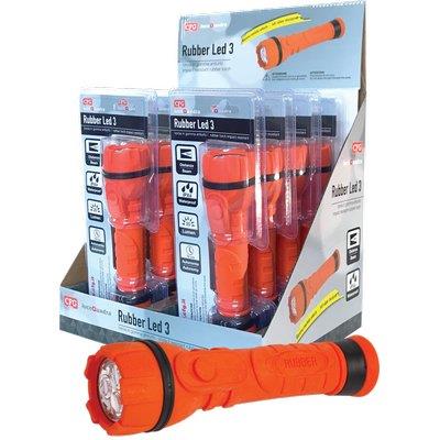 TORCIA LED RUBBER LED 3 EXPO LUCE QUADRA LUMEN 55 2XSTILO AA NON INCLUSE CF=PZ 8