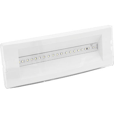 LAMPADA EMERGENZA LED SICURA CENTURY VOLT 230 W 2 NAT LN 210 HR 3 MM 290X101 H.MM 64