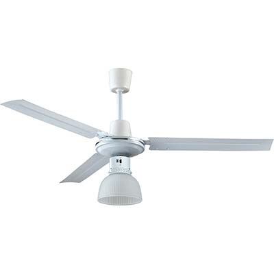 VENTILATORE DA SOFFITTO INDUSTRIAL + LUCE EFFE BIANCO VOLT 230 WATT 65 CM 120 VEL 5 + INV Immagine principale del prodotto