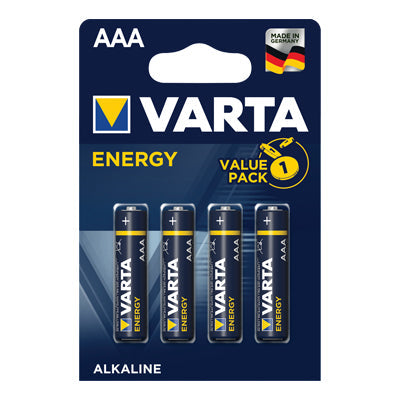 PILA MINI STILO AAA ENERGY VARTA ALCALINA VOLT 1,5 CF=PZ 4 Immagine principale del prodotto