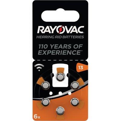 PILA APPARECCHIO ACUSTICO RAYOVAC 13 VARTA ARANCIO CF=PZ 6