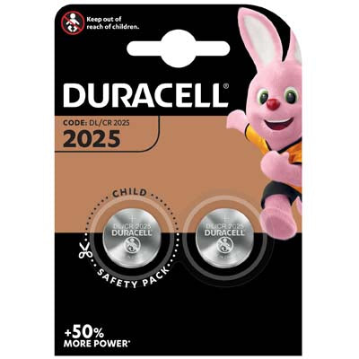 PILA SPECIALISTICA 2025 DURACELL LITIO VOLT 3,0 CF=2PZ Immagine principale del prodotto