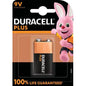 PILA TRANSISTOR PLUS100 POWER DURACELL ALCALINA VOLT 9,0