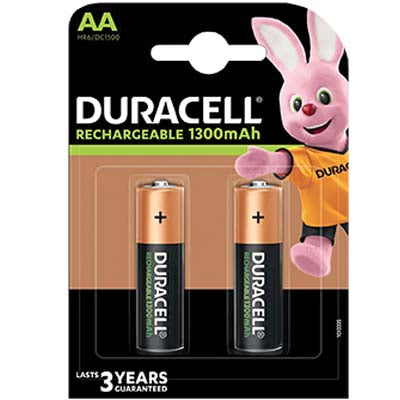 PILA STILO AA RICARICABILE DURACELL VOLT 1,2 MAH 1300 CF=PZ 2 Immagine principale del prodotto