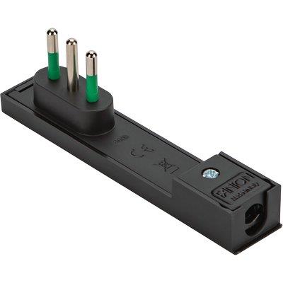 SPINA MOBILE RIBASSATA CLOCK FME NERO 2P+T 10A Immagine principale del prodotto