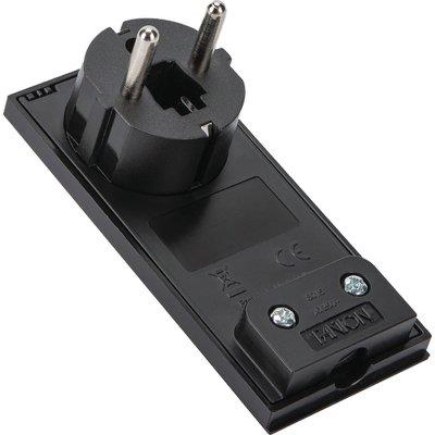 SPINA MOBILE RIBASSATA SCHUKO CLOCK FME NERO 2P+T 16A Immagine principale del prodotto
