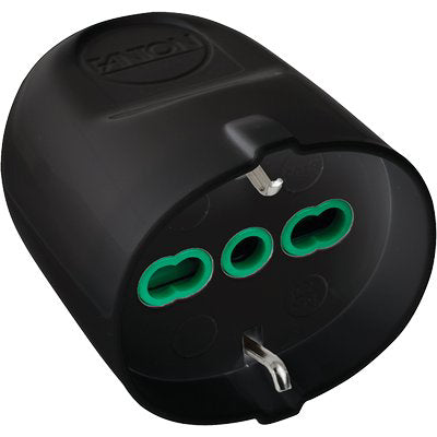 PRESA MOBILE SCHUKO FME NERO 2P+T 16A BIPASSO Immagine principale del prodotto