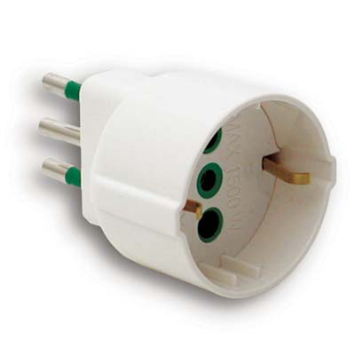 ADATTATORE 10A-SCHUKO FME BIANCO 2P+T 10A Immagine principale del prodotto