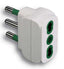 ADATTATORE 16A-16A BIPASSO FME BIANCO 2P+T 16A