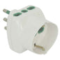ADATTATORE TRIPLO 16A-16A+SCHUKO FME BIANCO 2P+T