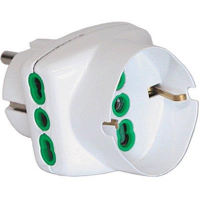 ADATTATORE TRIPLO SCHUKO-16A+SCHUKO FME BIANCO 2P+T Immagine principale del prodotto