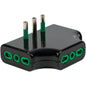ADATTATORE TRIPLO RIBASSATO 16A-16A FME NERO 2P+T