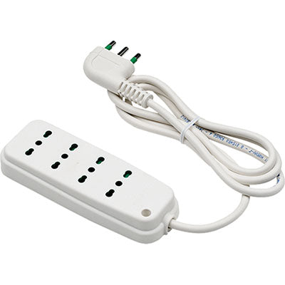 MULTIPRESA BIPASSO RETAIL FME BIANCO POSTI 4 2P+T 16A N°XMMQ 3X1,0 MT 1,5 Immagine principale del prodotto