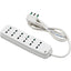 MULTIPRESA BIPASSO RETAIL FME BIANCO POSTI 6 2P+T 16A N°XMMQ 3X1,0 MT 1,5