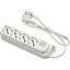 MULTIPRESA BIPASSO SCHUKO + INT.LUM RETAIL FME BIANCO POSTI 4 2P+T 16A N°XMMQ 3X1,0 MT 1,5