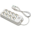 MULTIPRESA BIPASSO SCHUKO + INT.LUM RETAIL FME BIANCO POSTI 8 2P+T 16A N°XMMQ 3X1,0 MT 1,5