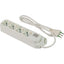 MULTIPRESA BIPASSO SCHUKO + TERMICO RETAIL FME BIANCO POSTI 4 2P+T 16A N°XMMQ 3X1,0 MT 1,5