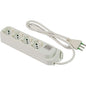 MULTIPRESA BIPASSO SCHUKO + TERMICO RETAIL FME BIANCO POSTI 4 2P+T 16A N°XMMQ 3X1,0 MT 1,5